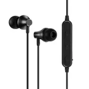 BE32 bluetooth Sports Earphone Noise Cancelling Hifi Headset Neckband Headphone with Mic BLACK COLOR