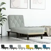 Chaise Longue Reclining Chair Upholstered Lounge Sofa Settee Velvet vidaXL