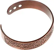 Healeved Vintage Copper Magnetic Bracelet for Men Tree of Life Design Adjustable Jewelry Magnetic Cuff Bracelet for Fashionable Wear