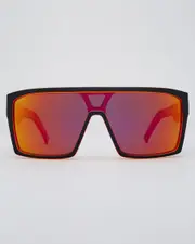 [Unit] Unit Men's Command Polarised Sunglasses in Matte Black/Orange Polar One Size Matte Black/Orange Polar
