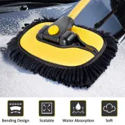 40 Inch Car Wash Mop Brush Microfiber Car Cleaning Mop with Long Handle benBz