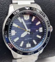Citizen Eco-Drive Blue Dial Date AW1700-59L Display Men's Watch