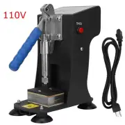 110V Portable Press Machine Hand Crank Dual Heated Plates Handheld Brand New