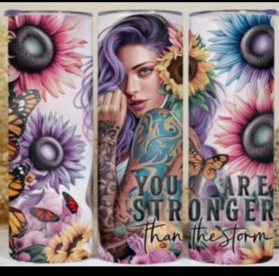 You Are Stronger Than The Storm 20oz Stainless Steel Tumbler Free Shipping