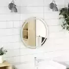 vidaXL LED Bathroom Mirror 60 cm Round