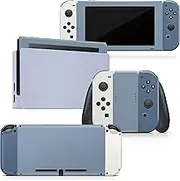 Tacky Design Retro Skin for Nintendo Switch Skin - Premium Vinyl 3M Blue Color Wave Blocking Nintendo Switch Stickers Set - Switch Skin for Console, Dock, Joy Con - Decal Full Wrap