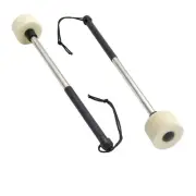 2 Pcs 13.8 Bass Drum Mallet Felt Head Percussion Mallets Timpani Sticks with