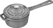 Staub "Small Sauce Pan Gray 10cm" One Hand Enamel Pot [Authorized Japanese Produ