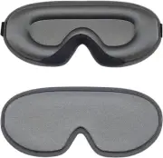 Silk Sleep Mask for Side Sleeper, 100% Light Blocking 3D Sleeping Eye Mask for T