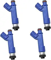 KIXUROz 4PCS Fuel Injector, for Toyota, Yaris 2006-2014 1.5L L4, for Toyota, 1ZZ Yaris NCP90 Vios 23250-21040 2325021040 Fuel Injector Spray Nozzle