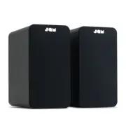 Jam Bluetooth 5.0 Wireless Brass Drivers Bookshelf Speaker RCA/AUX-IN Black