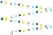 BESPORTBLE Christmas Patio Lights Christmas Tree LED Ornament 1 Set 20 Cotton Ball Lantern PVC Christmas Lanterns Xmas Tree Light Christmas Atmosphere Light
