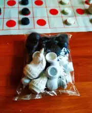 2 x Set Makruk Board Game Thai Chess Plastic Toy Hand Hobby Traditional Portable