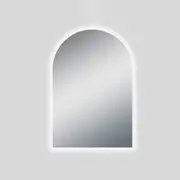 NAVONA LED Bathroom Mirror - Arch Frameless - 3-Colour Dimmable - with Defogger Pad - Touch Sensor Switch - 600mm
