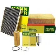 Mann Oil Air Carbon Cabin Fuel Filter Service Kit For Audi A4 Quattro BKH 3.2 V6 (for: Audi)