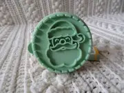 Birkmann Christmas SANTA FACE Stiched Border Winter Cookie Stamp NWT