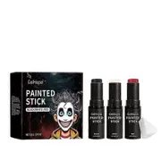 Black White Red Eyes Face Body Paint Stick Cream Makeup Pen Safe Lighweight Halloween Costume Party Sports Waterproof Pen