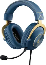 Logitech G PRO X Gaming Headset - Blue VO!CE, Detachable Microphone, Comfortable Memory Foam Ear Pads, DTS Headphone 7.1 and 50 Mm PRO G Drivers, Official League of Legends Edition