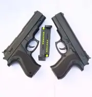 Toy PUBG Pistol Set Safe BB Gun for Kids 60 Bullets Dual Pack