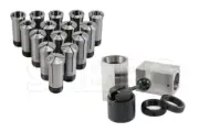 15 Pcs 1/8" ~ 1" x 16ths 5C Collet Set .0006" TIR Certificate 5C COLLET BLOCK R[