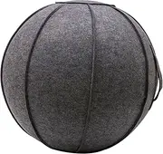 65cm Sitting Ball Chair, Durable Freestanding Exercise Ball Balance Pilates Ball with Cover