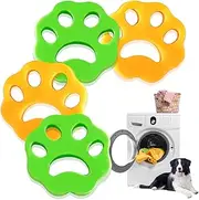 4 Pieces Pet Hair Remover Washing Machine, Cat Hair Remover Washing Machine, Effective Pet Hair Remover for Washing Machine and Dryer, Free Your Clothes from Dog Hair