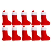 10 PC Personalised Christmas Red Stocking Luxury Sack Deluxe Xmas