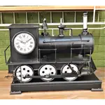 美式復古 工業風 火車造型時鐘