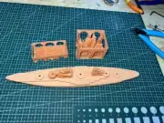 3D Printed 1/700 Italian Leonardo da Vinci Battleship Unpainted Model Kit NEW