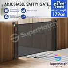 Retractable Baby Safety Gate Pet Dog Fence Safe Guard Enclosure Stair Mesh