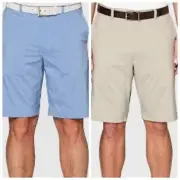 Jack Nicklaus Men's Heathered Golf Shorts - Khaki or Blue - Sun Protection - NWT
