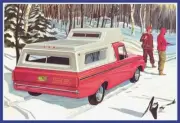 AMT 1412 '63 Ford F-100 Camper Pickup 1/25 Scale Plastic Model Kit