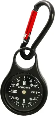Keychain Compass,Portable Mini Compass,Metal Carabiner Compass,Survival Compass