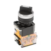 Latching Lock 2 Positions Rotary Selector Select Switch DPST 440V 10A 22mm Dia