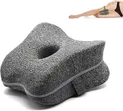 Knee Pillow for Sleeping on Side, Memory Foam Wedge Pillow Knee Pillow, Leg Pain, Knees Pain, Joints Pain & Pregnancy Bed Leg Cushion for Side Sleepers