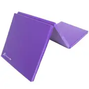 Tri-Fold Folding Exercise Mat Purple