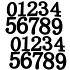 2 Sets White Board Magnetic Numbers for Fridge Large Black Sticker Child