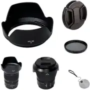 Lens Hood Shade & Cap Filter For Nikon Nikkor Z 24-70mm f4 S Lens Replaces HB-85
