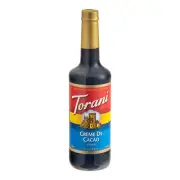 Torani Creme de Cacao Flavoring Syrup 750 mL Glass Bottle 880361750