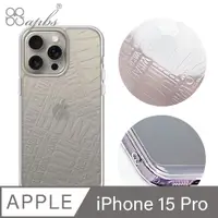 在飛比找PChome24h購物優惠-apbs iPhone 15 Pro 6.1吋 浮雕感防震雙