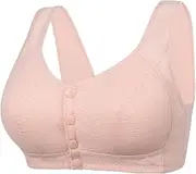 [Generic] Sports Bra Low Support Button Shaping Cup Shoulder Strap Large Size Underwire Bra Women Bra Set and Underwear Thong