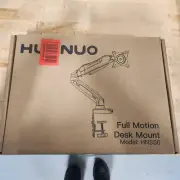 Huanuo HNSS6 Single Monitor Full Motion Desk Mount New