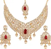 Indian Bollywood Gorgeous Intricate Workmanship Sparkling White Colorful Rhinest