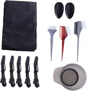 SAFIGLE 12Pcs Hair Coloring Kit with Dyeing Bowl Brushes Cape and Accessories for Easy DIY Hair Tinting and Mixing for Salon Use and Home Hairdressing