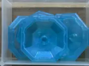 LEGO Parts - Satin Trans-Light Blue 4 x 4 Octagonal, Bottom - No 80337 - QTY 5