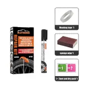 Car Wheel Rim Scratch Repair Pen Touch Up Paint Tool Black Car Accessories Kit 1pcs