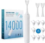 Electric Flosser, Dual-Line Flosser, Reusable Floss Tool, Water Flosser Alternat