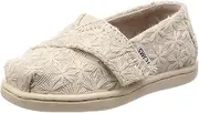[TOMS] Kids Baby Girl's Alpargata (Infant/Toddler/Little Kid) Natural Daisy Metallic 8 M US Toddler