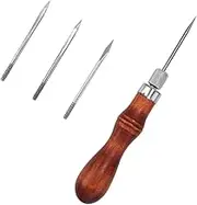 Tofficu Set of Leather Needles Hand Awl Tool Lightweight Portable Leather Craft Kit for DIY