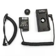 Battery Power Mount Plate DC12/8V+1/4'' hot shoe+ DMW-DCC12 for DSLR Sony NP-F